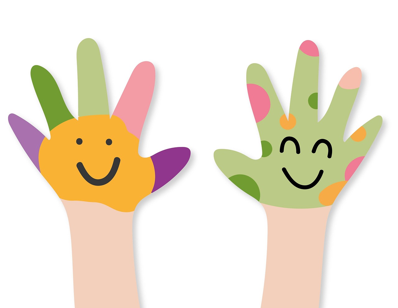 hands, children, creative, art, to paint, draw, happy, kindergarten, multicoloured, kindergarten, kindergarten, kindergarten, kindergarten, kindergarten